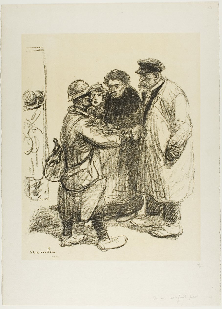 Não nos habituamos a isso de Théophile Alexandre Pierre Steinlen