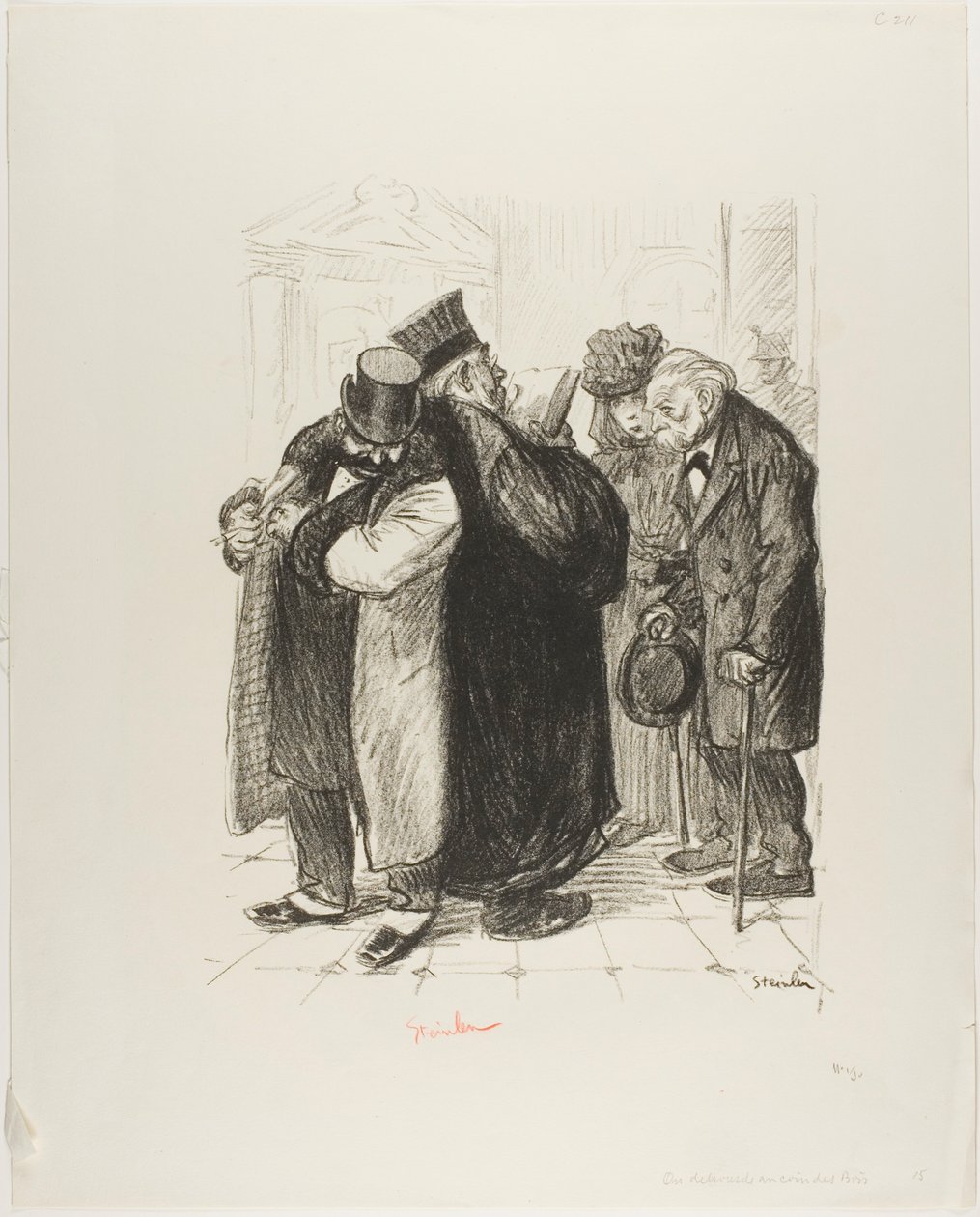 Um roubo do lado da lei de Théophile Alexandre Pierre Steinlen