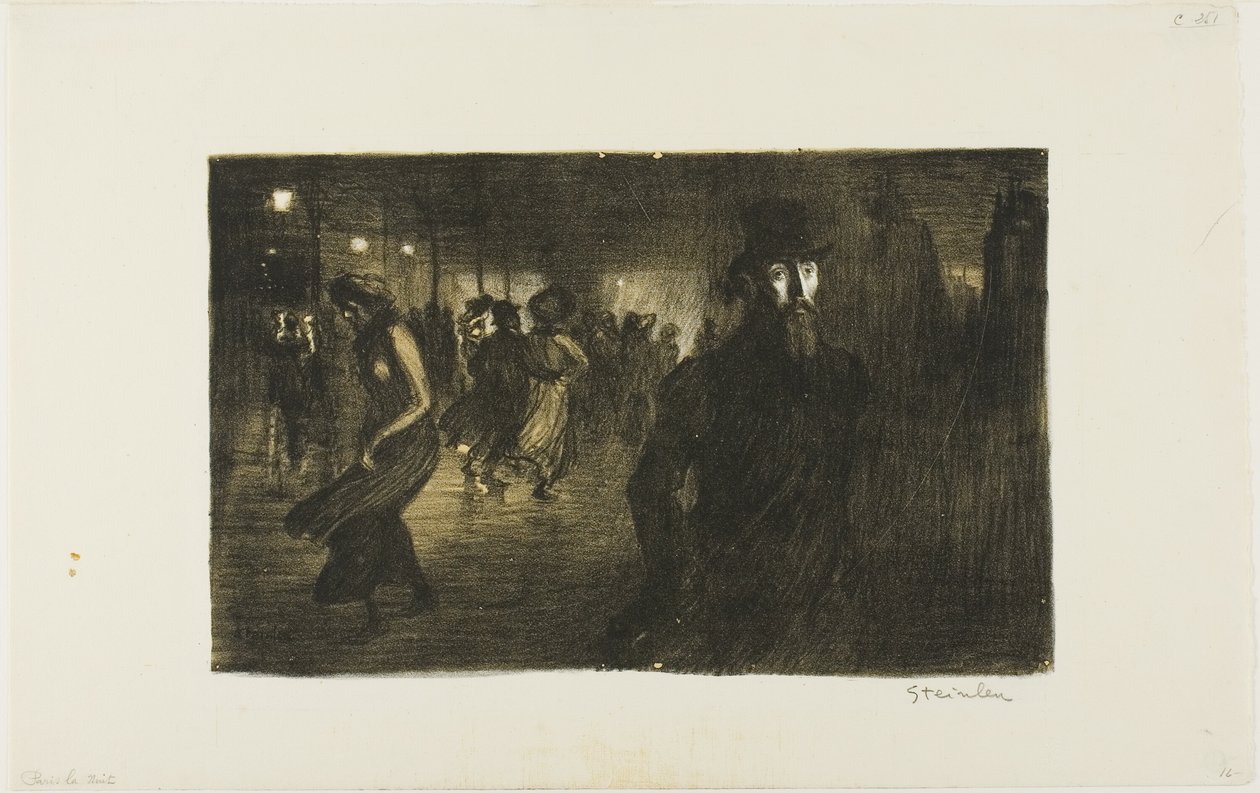 Paris, Noite de Théophile Alexandre Pierre Steinlen