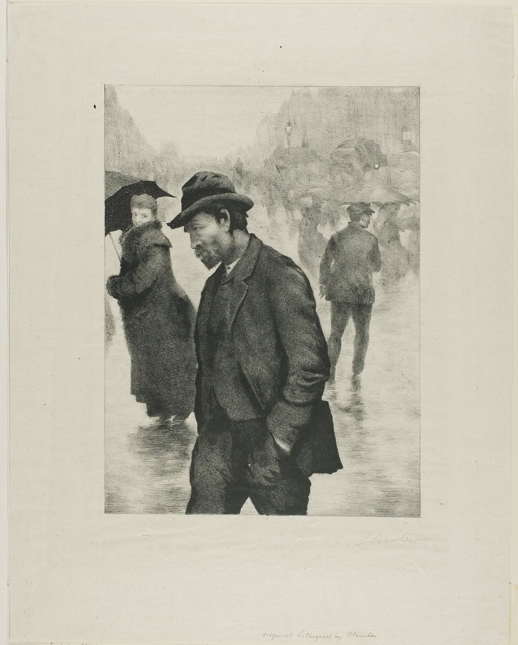 Dia de chuva, Paris de Théophile Alexandre Pierre Steinlen