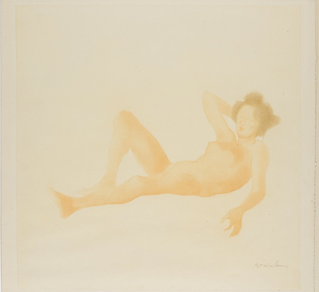 Mulher reclinada de Théophile Alexandre Pierre Steinlen