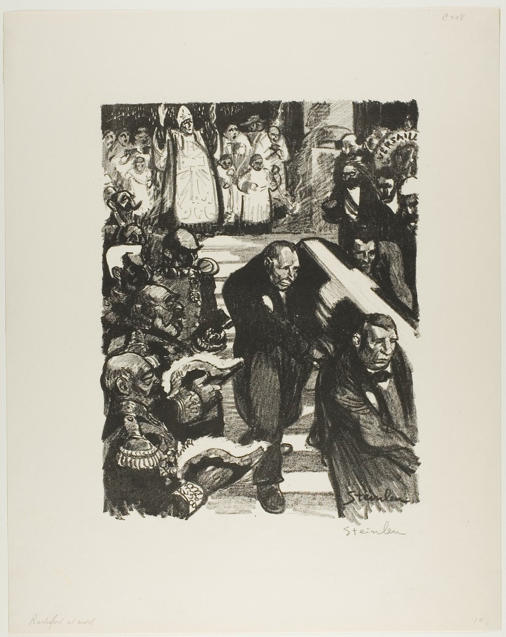 Rochefort está a morrer! Rochefort está morto! de Théophile Alexandre Pierre Steinlen