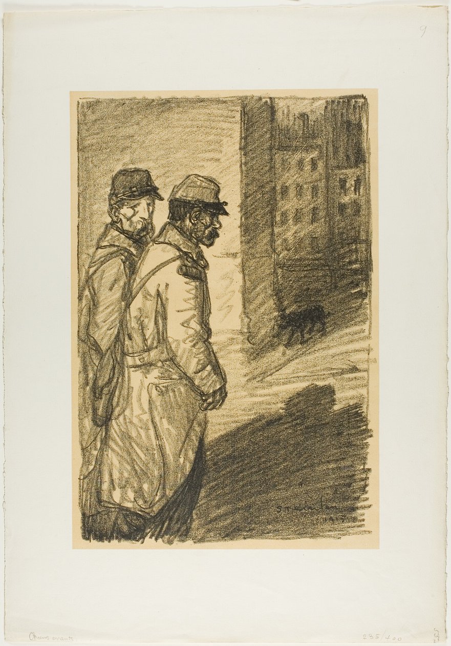 Cães vadios de Théophile Alexandre Pierre Steinlen