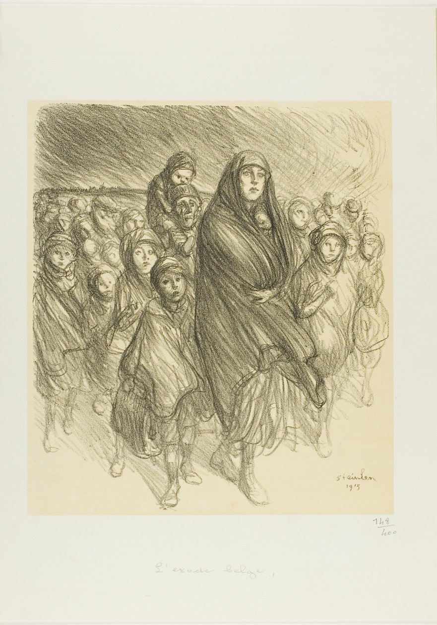 O êxodo belga de Théophile Alexandre Pierre Steinlen