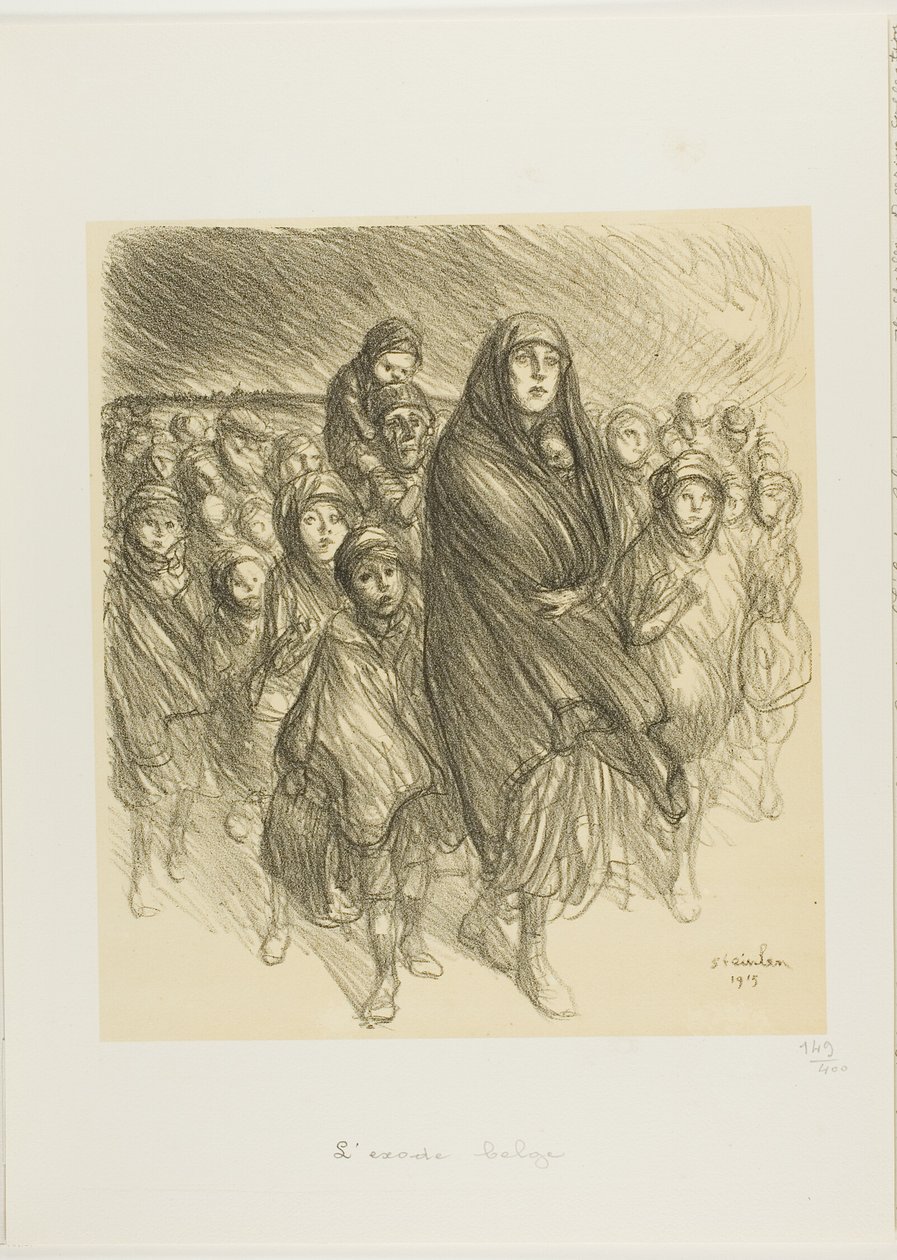 O êxodo belga de Théophile Alexandre Pierre Steinlen