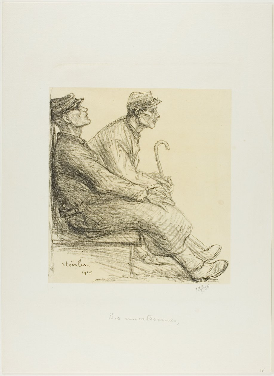 Os Convalescentes de Théophile Alexandre Pierre Steinlen