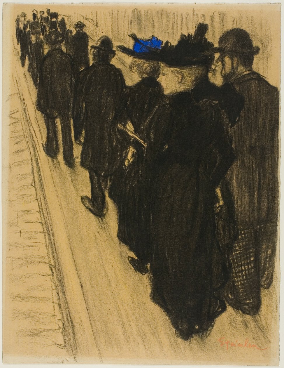 A comitiva de Théophile Alexandre Pierre Steinlen