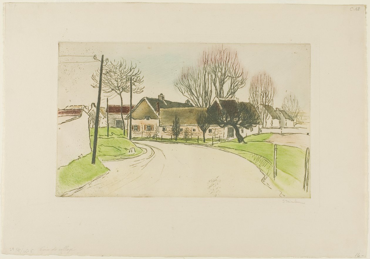 A casa à beira da aldeia de Théophile Alexandre Pierre Steinlen