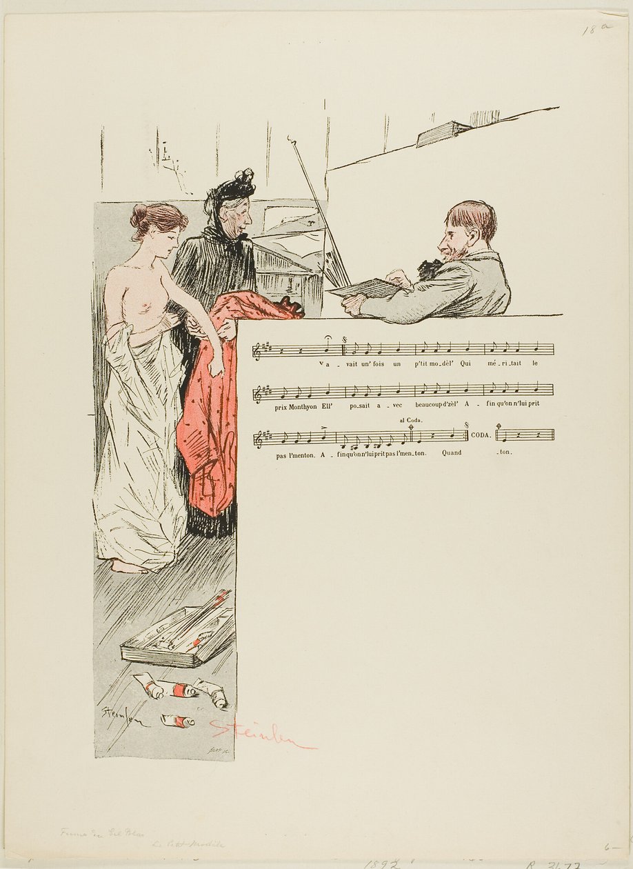 O pequeno modelo de Théophile Alexandre Pierre Steinlen
