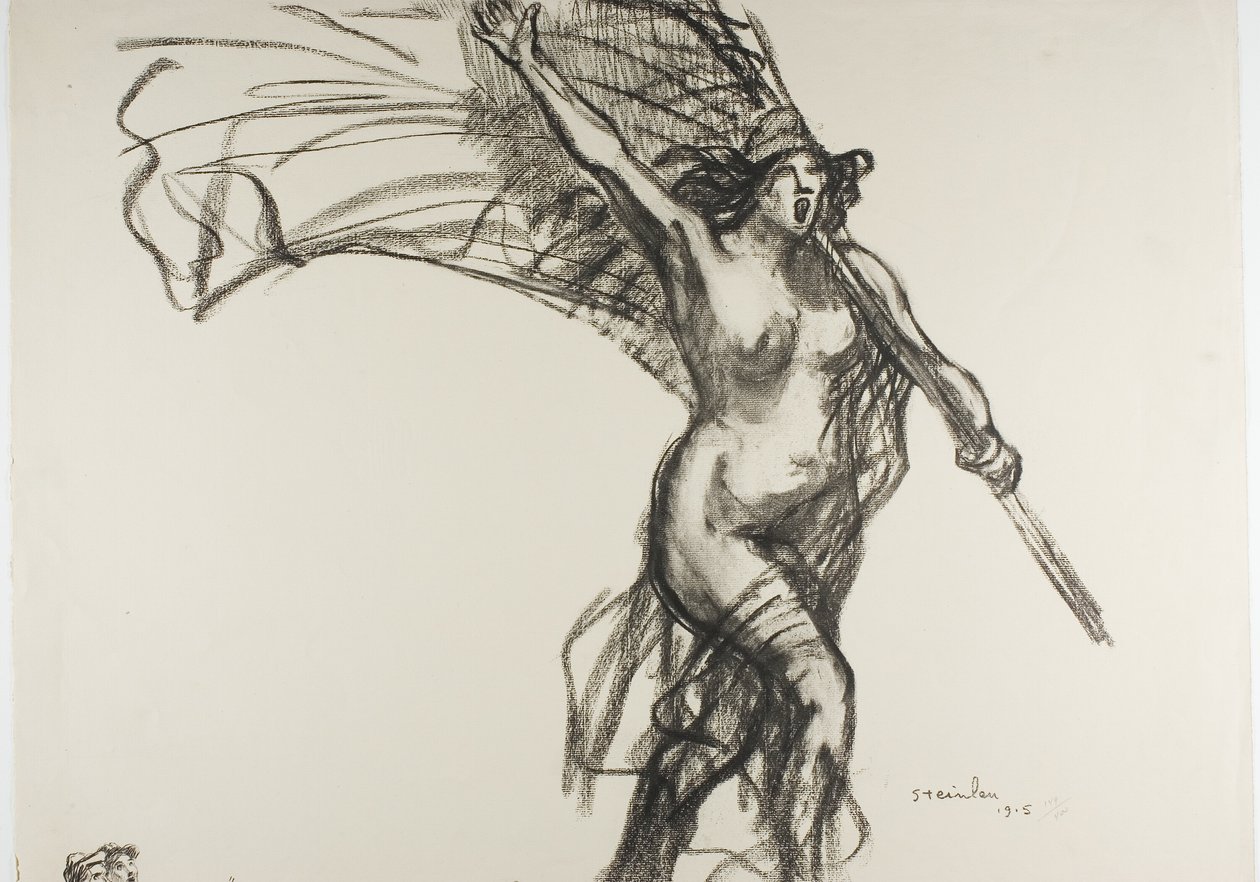 A República chama-nos..., placa quinze de Actualités de Théophile Alexandre Pierre Steinlen