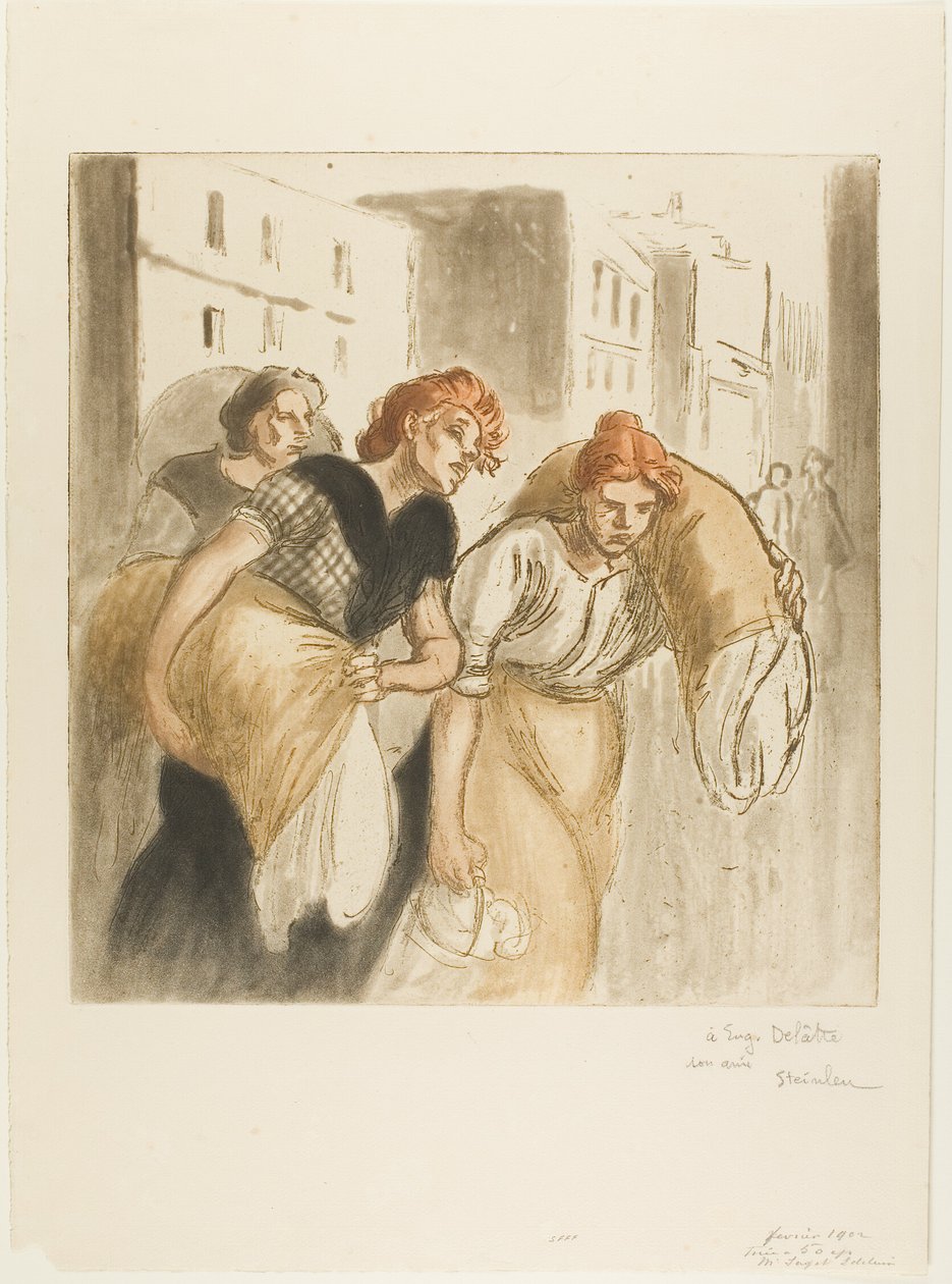 O regresso da lavandaria de Théophile Alexandre Pierre Steinlen