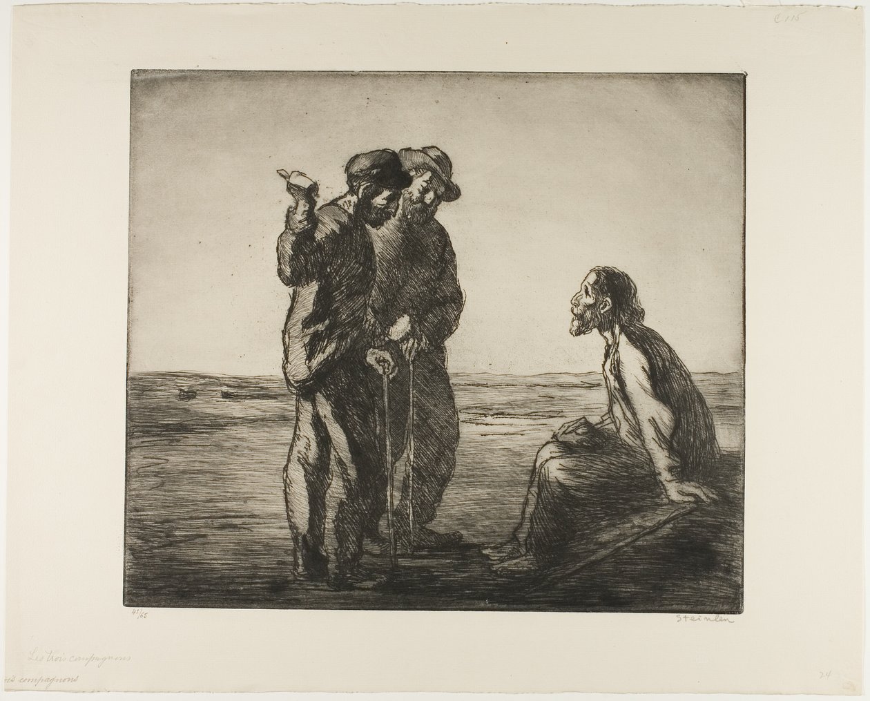 Os Três Companheiros de Théophile Alexandre Pierre Steinlen