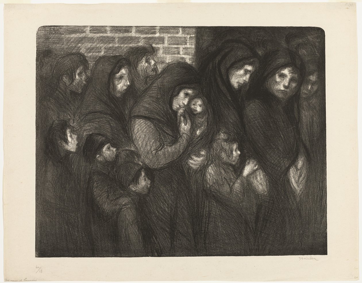 As viúvas de Courrières de Théophile Alexandre Pierre Steinlen