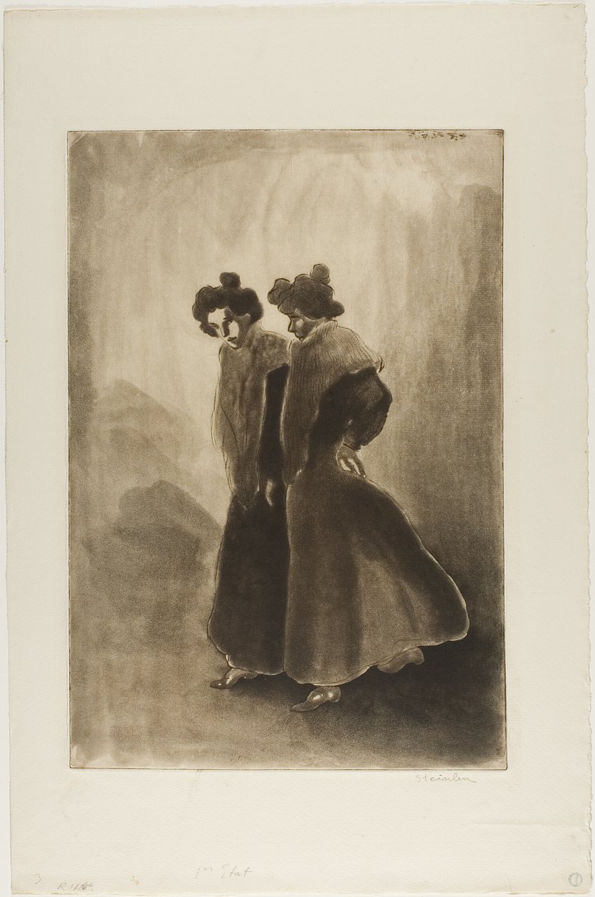 Duas mulheres de Théophile Alexandre Pierre Steinlen