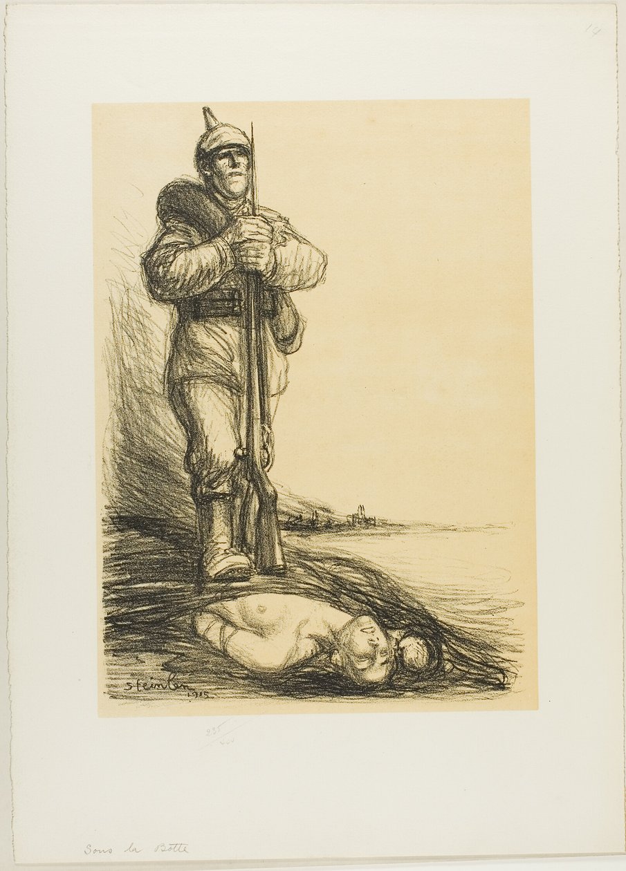 Sob a bota de Théophile Alexandre Pierre Steinlen