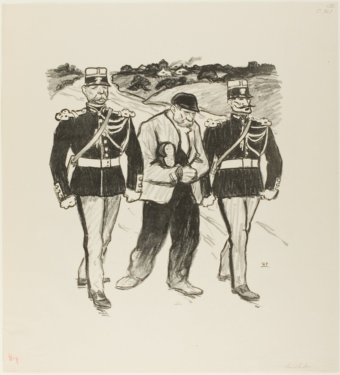 Sem um cêntimo de Théophile Alexandre Pierre Steinlen