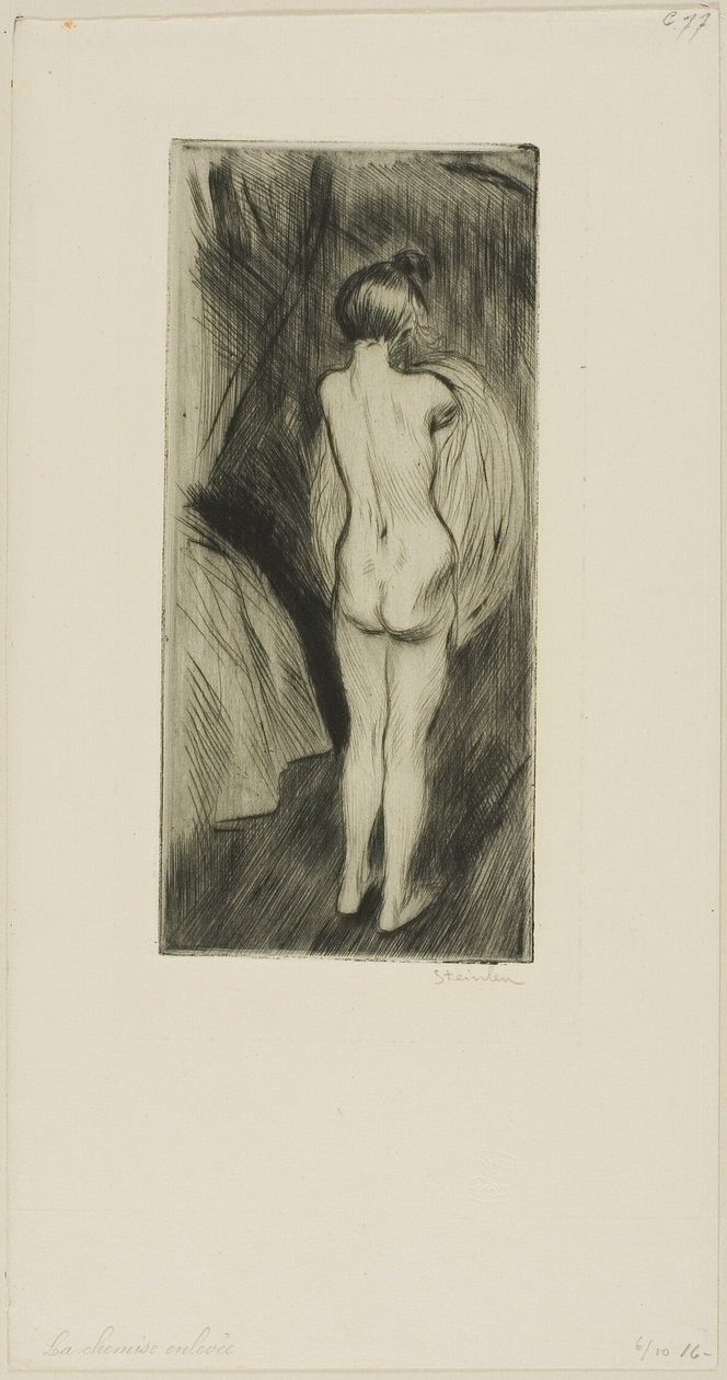 Mulher de pé de Théophile Alexandre Pierre Steinlen