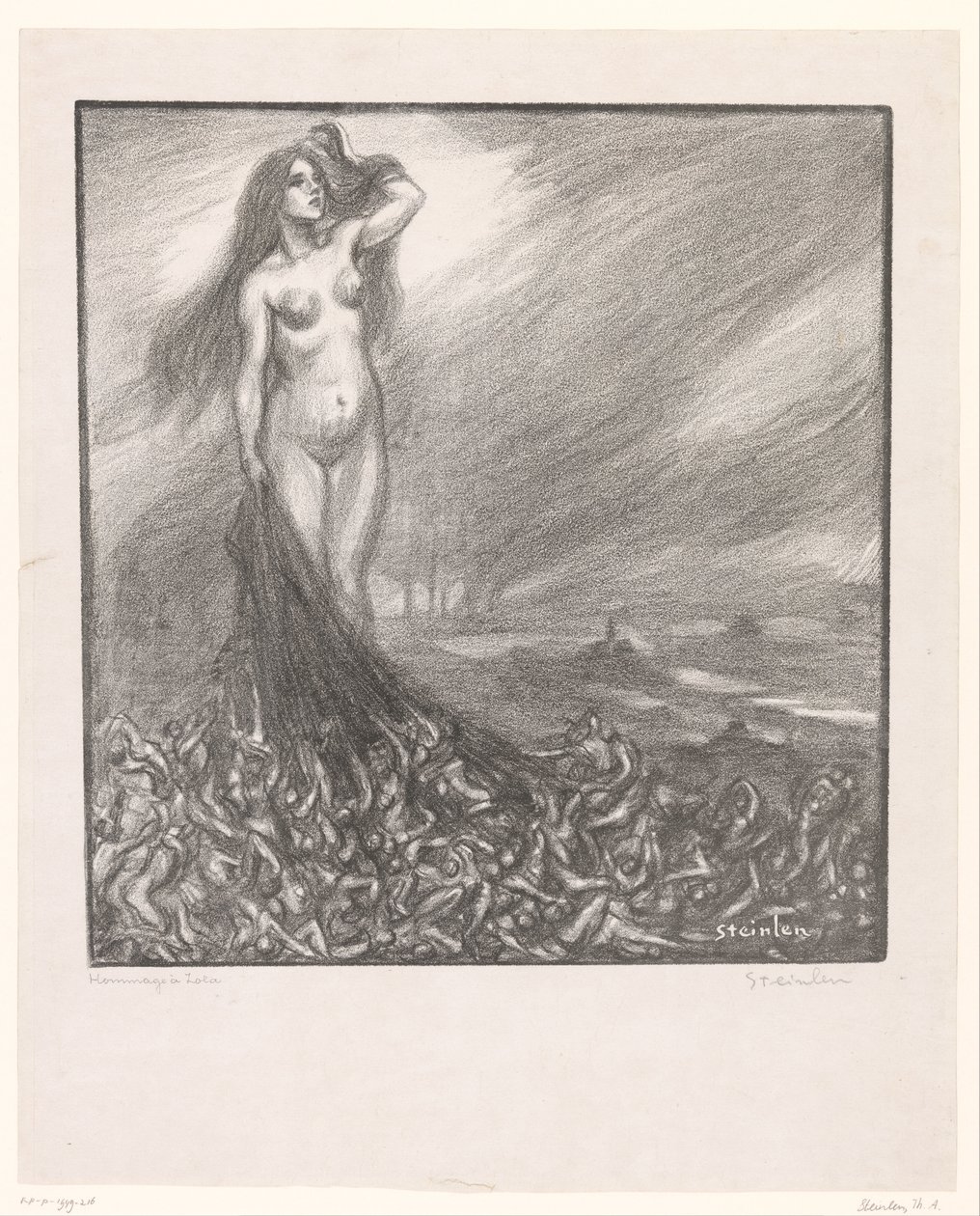 Homenagem a Zola
Homenagem a Zola (título sobre o objecto) de Théophile Alexandre Steinlen (signed by artist)