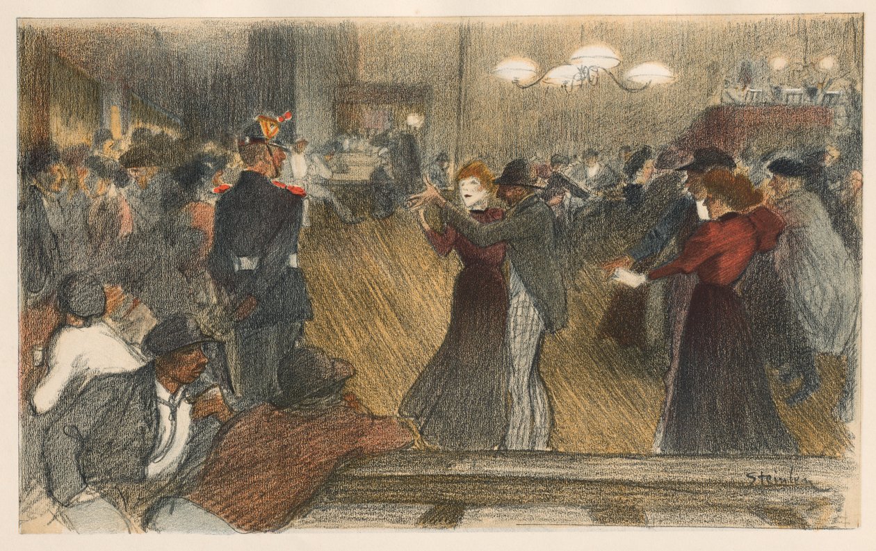 Bal de Barrière, 1898. de Théophile Alexandre Steinlen