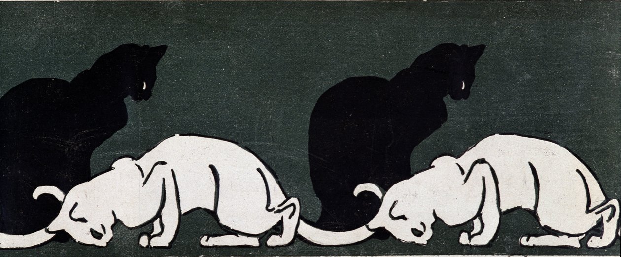 Cats by Steinlen de Théophile Alexandre Steinlen