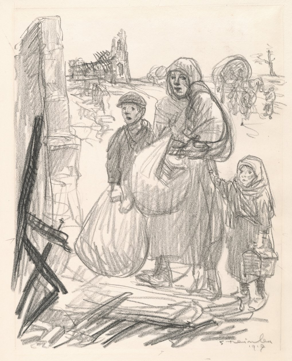 É aqui, em casa!, 1916. de Théophile Alexandre Steinlen
