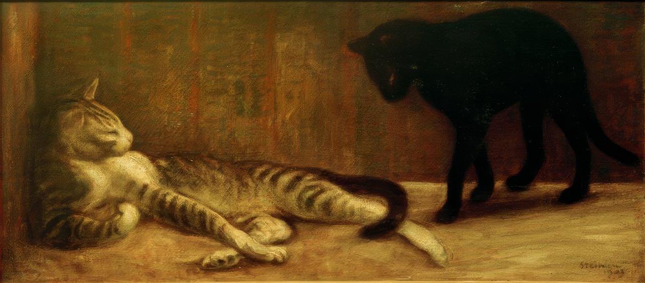 Gato e buceta de Théophile Alexandre Steinlen