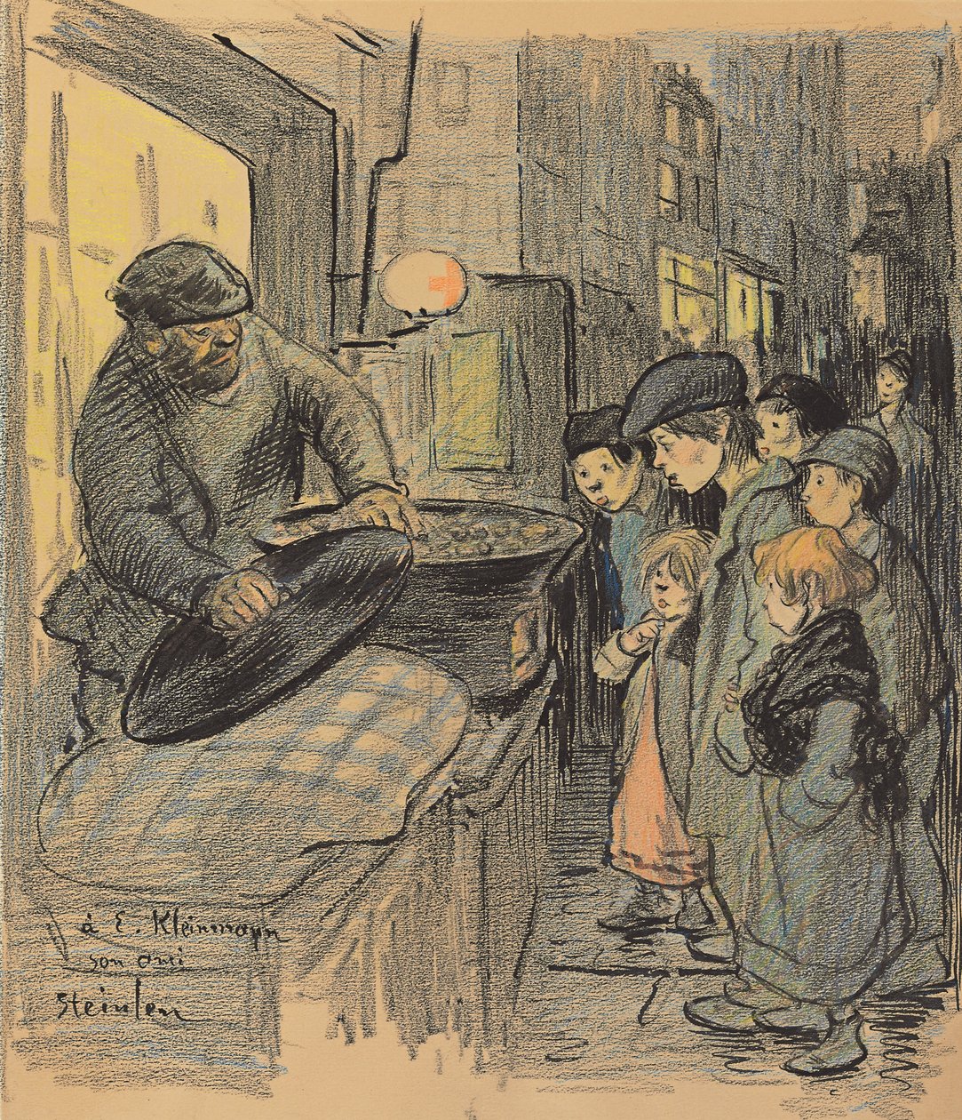 Vendedor de castanhas de Théophile Alexandre Steinlen