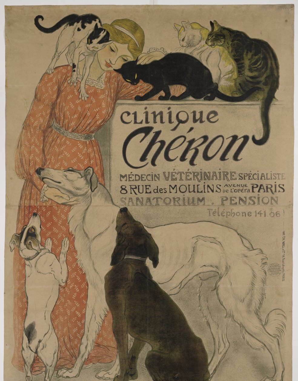 Clínica Chéron de Théophile Alexandre Steinlen