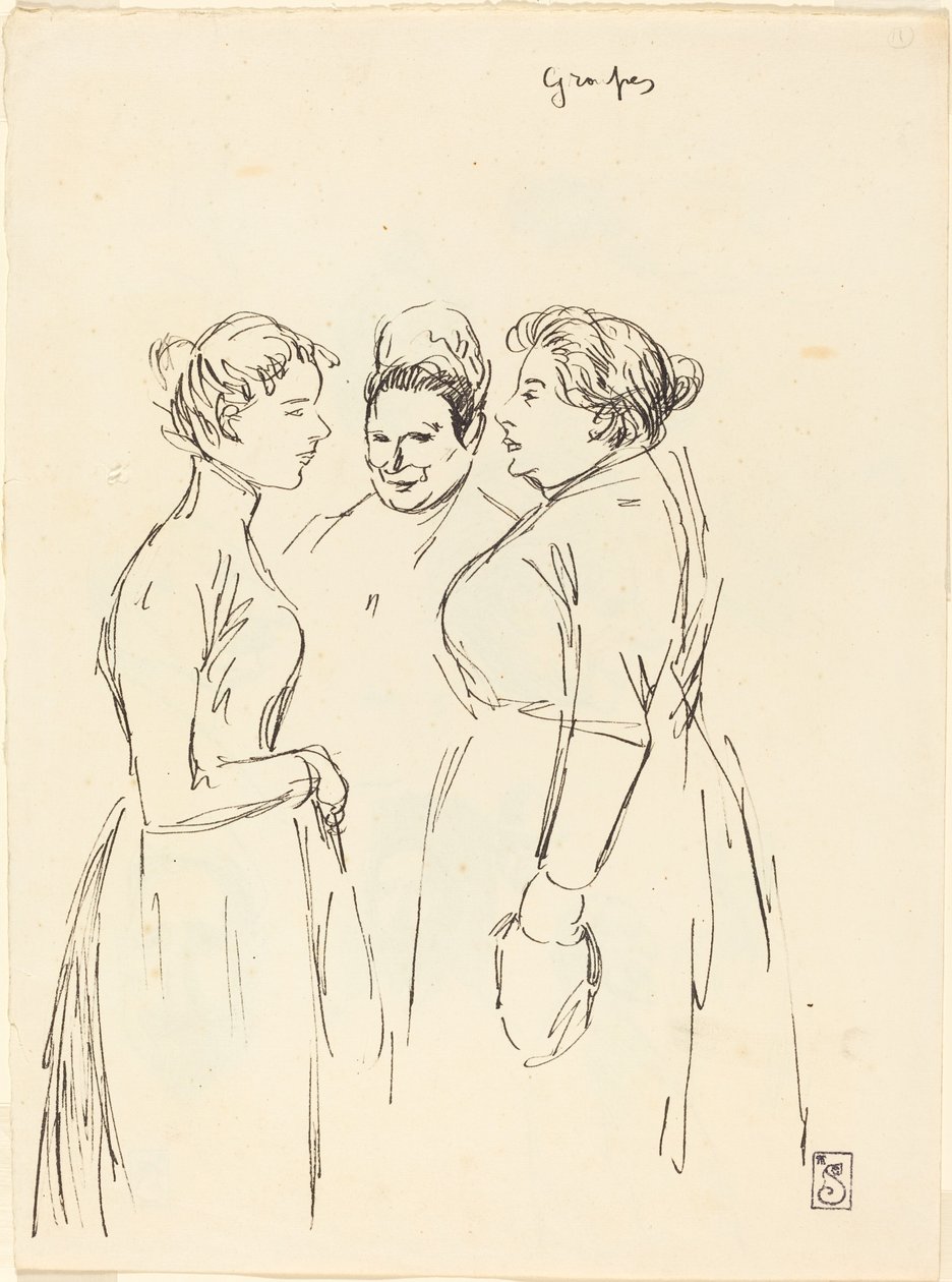 Mulheres fofoqueiras de Théophile Alexandre Steinlen