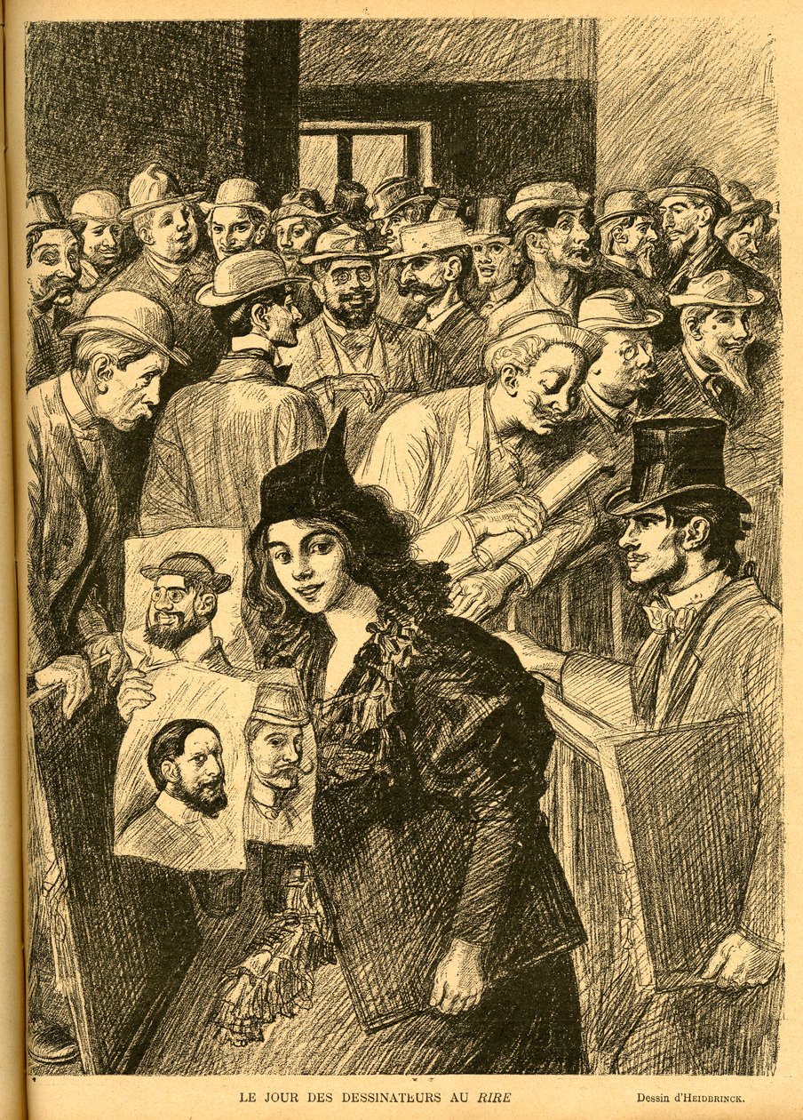 Ilustração de Heidbrinck (1852-1914) em Le Rire de Théophile Alexandre Steinlen