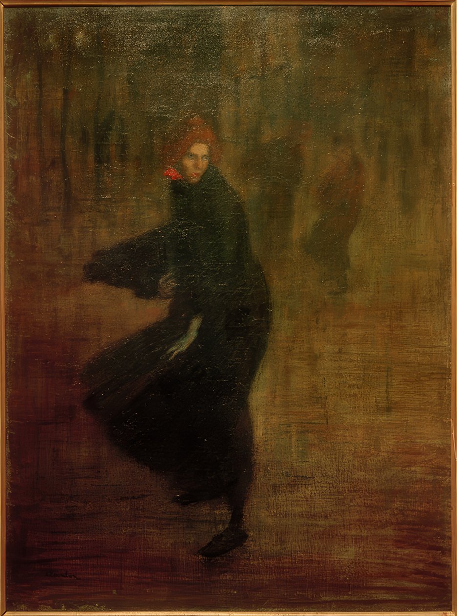 Jovem trabalhador na rua de Théophile Alexandre Steinlen
