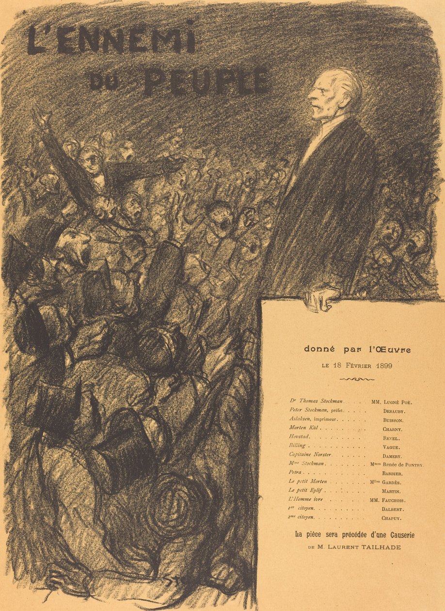 O inimigo do povo de Théophile Alexandre Steinlen