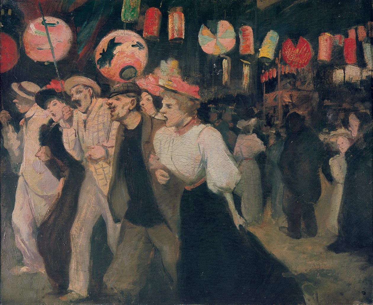 14 de julho de 1895 em Montmartre Montmartre, 14 de julho de 1895, 1895. de Théophile Alexandre Steinlen