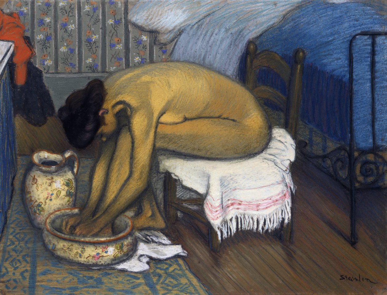 O banho, 1902 de Théophile Alexandre Steinlen