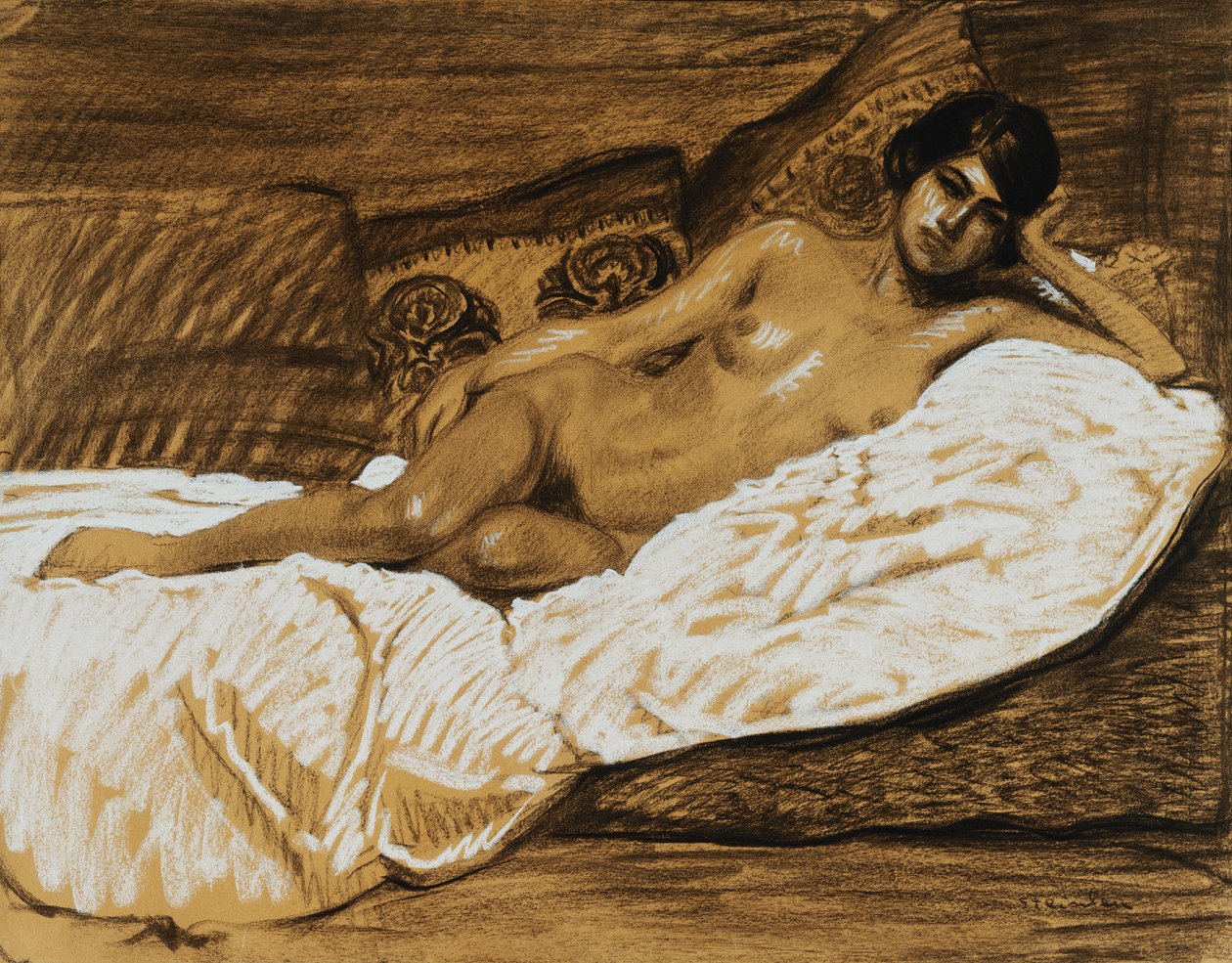 Nude estendido; Naked, de Théophile Alexandre Steinlen