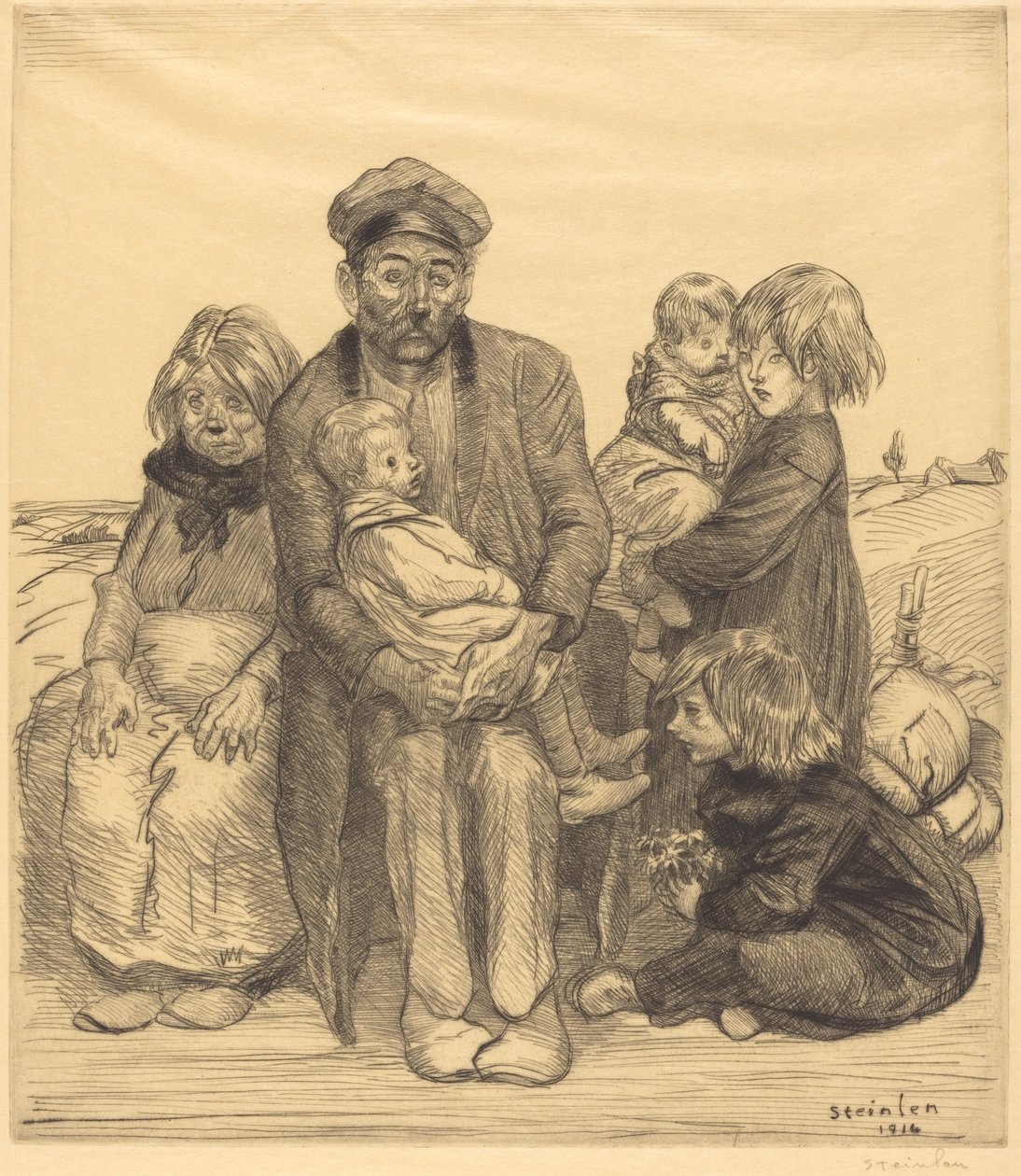 Pessoa pobre de Théophile Alexandre Steinlen