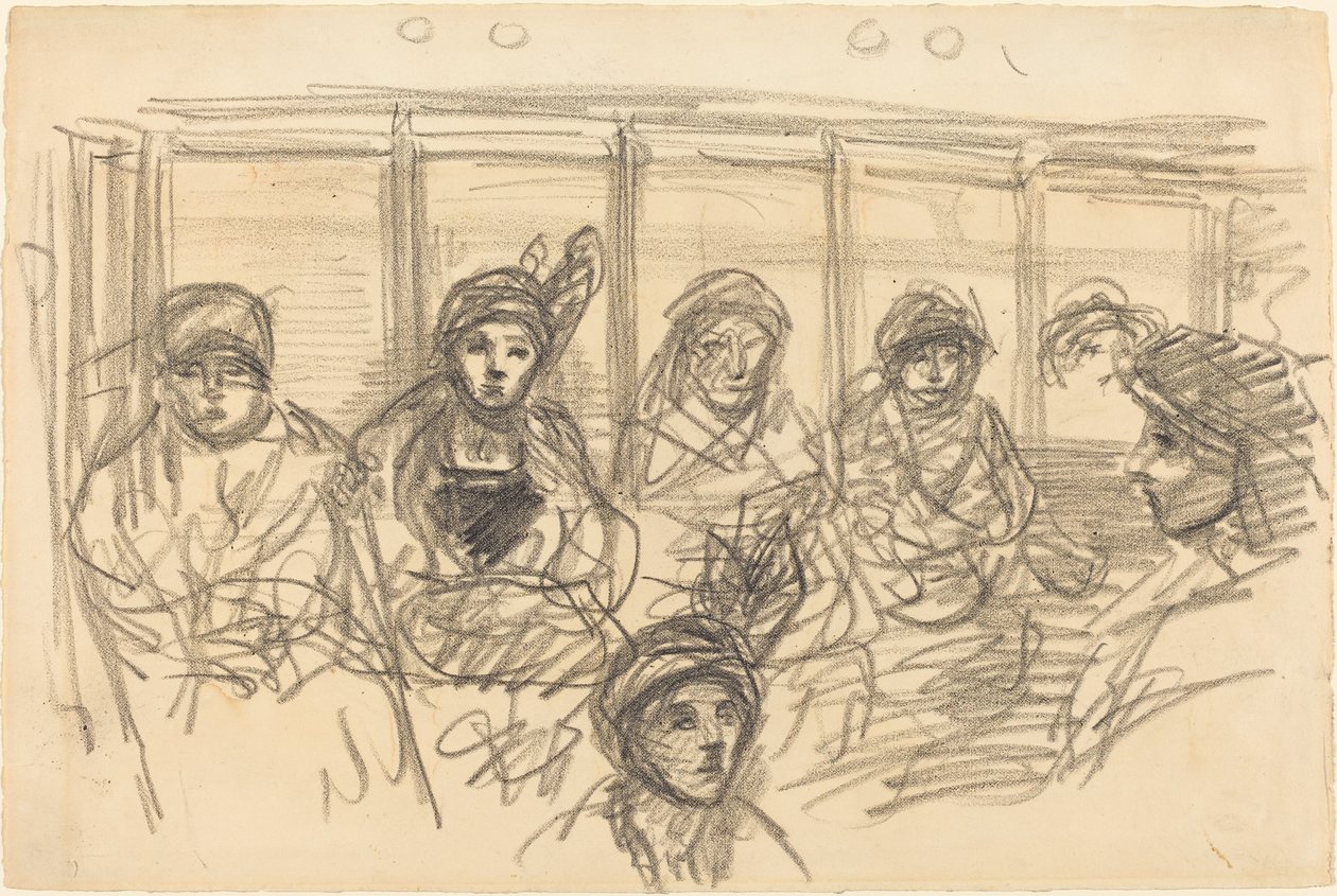 Passageiros do Metrô de Théophile Alexandre Steinlen