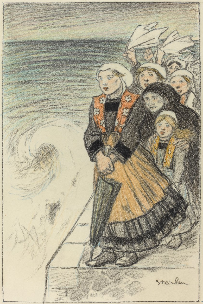 esposas de marinheiros de Théophile Alexandre Steinlen