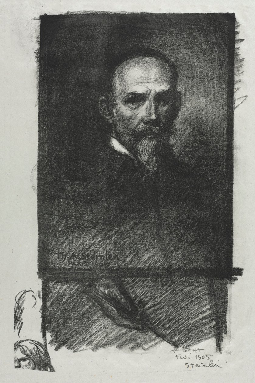 Autorretrato de Théophile Alexandre Steinlen