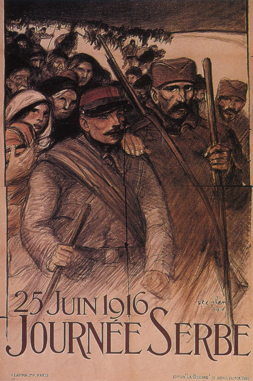 Dia da Sérvia, 25 de junho de 1916, 1916 de Théophile Alexandre Steinlen