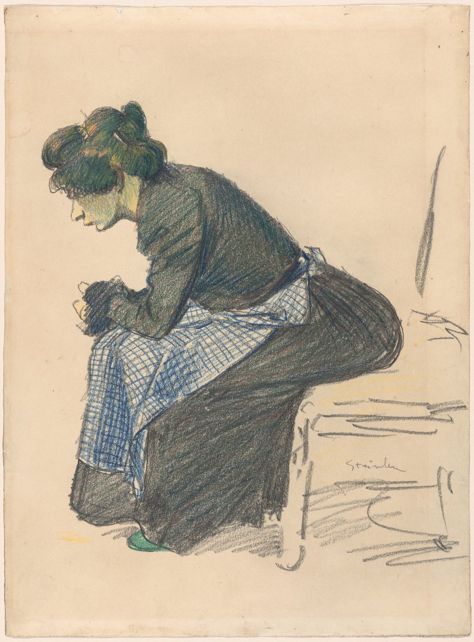 Estudo de uma mulher de Théophile Alexandre Steinlen