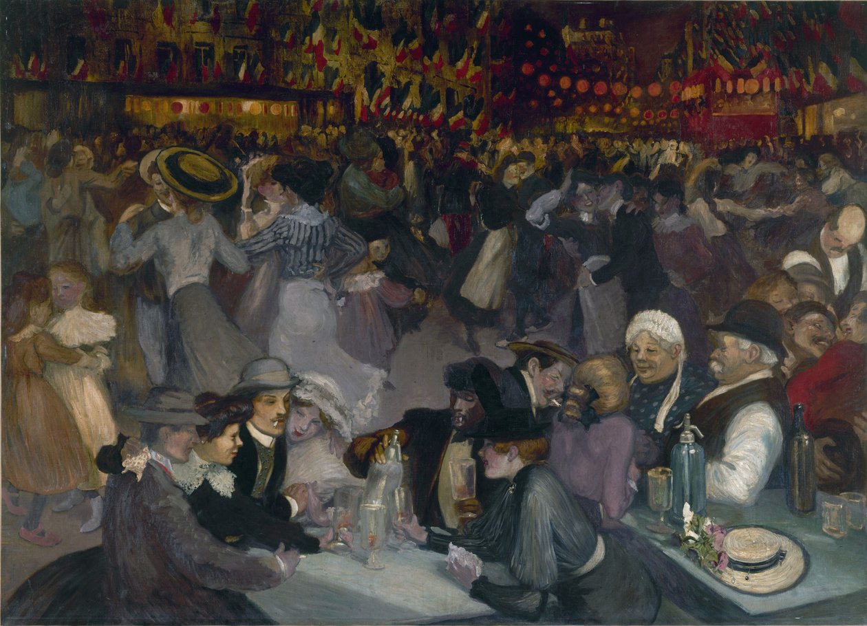 A bola no dia 14 de julho de Théophile Alexandre Steinlen