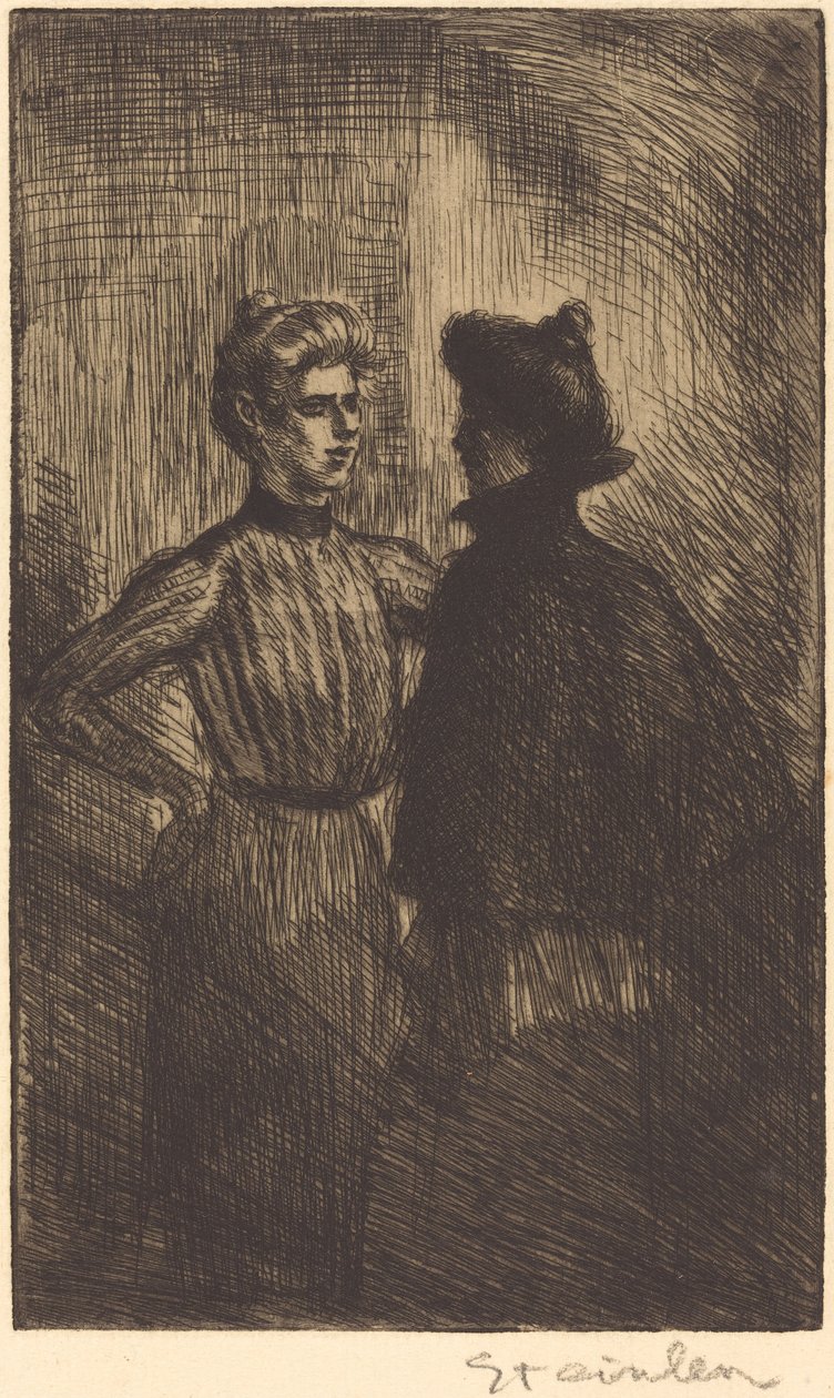 O encontro se encontra, 1902. de Théophile Alexandre Steinlen