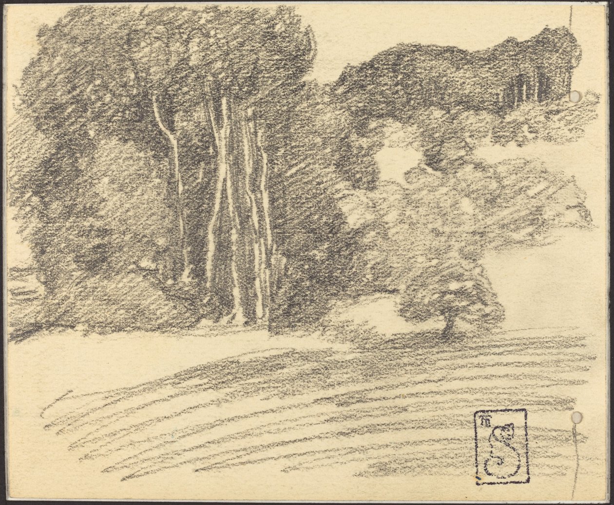 A floresta em Courdemanche de Théophile Alexandre Steinlen