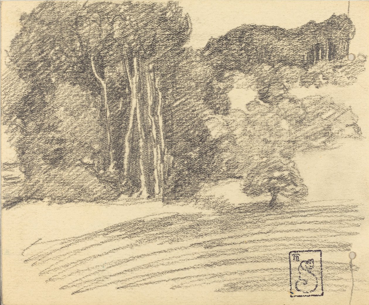 A Floresta em Courdemanche, 1895. de Théophile Alexandre Steinlen