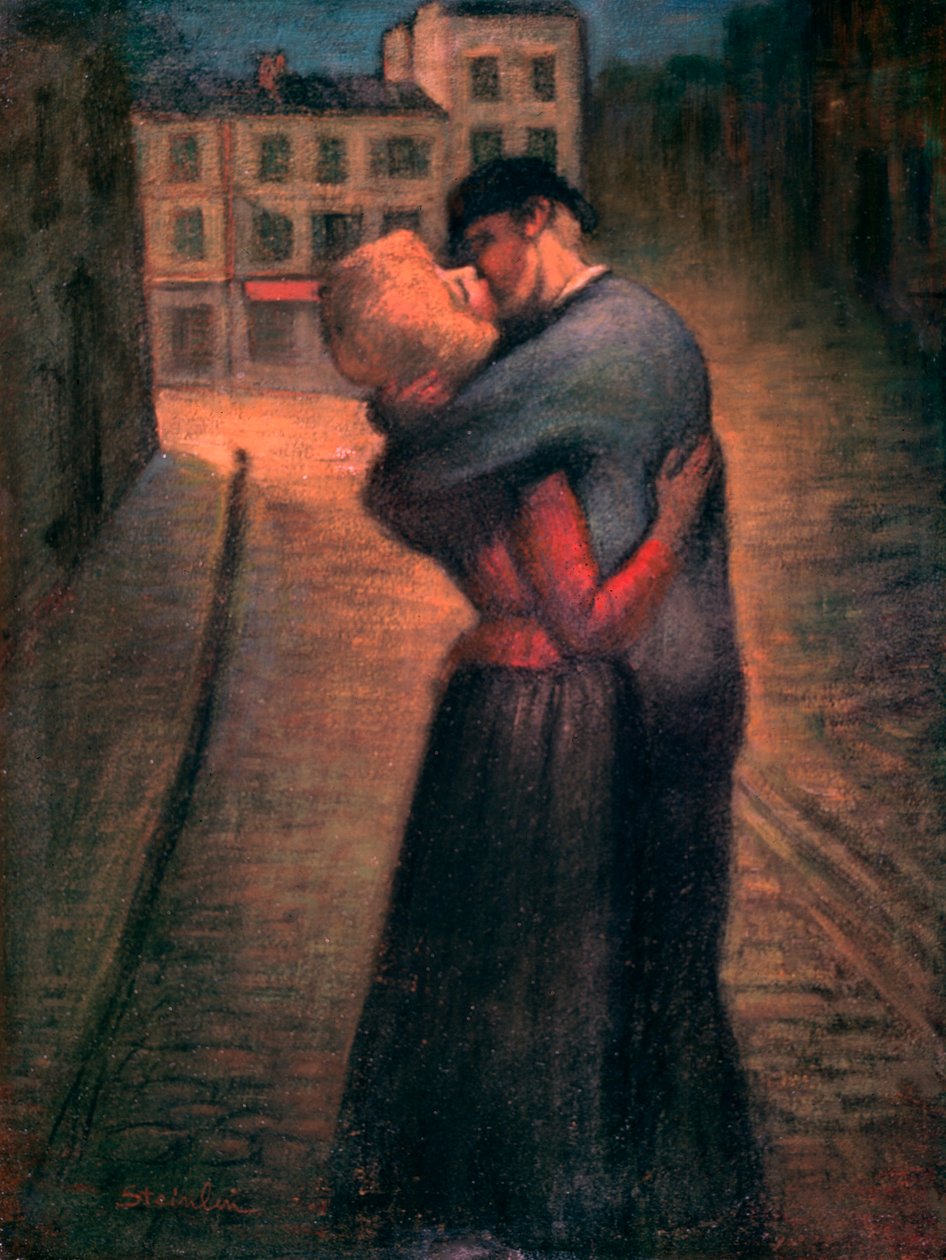 O beijo, c1879-1923 de Théophile Alexandre Steinlen