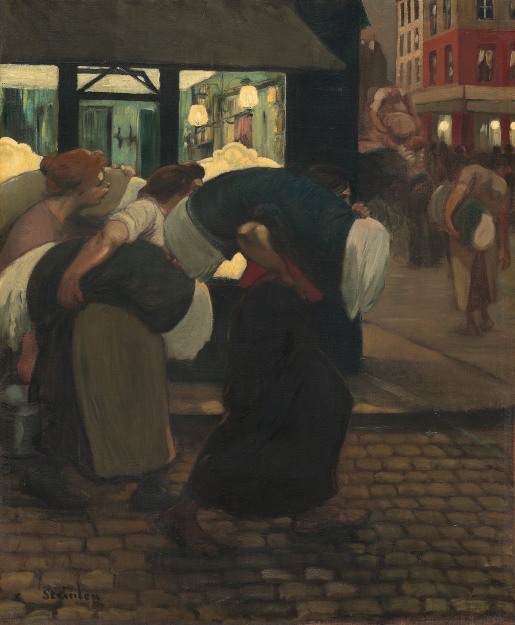 As Lavadeiras, 1899. de Théophile Alexandre Steinlen