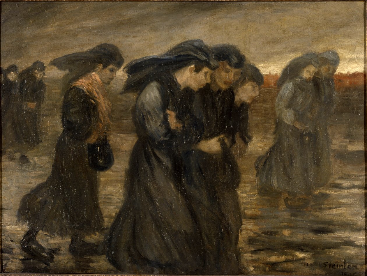 O retorno dos trabalhadores O retorno dos trabalhadores, 1903. de Théophile Alexandre Steinlen