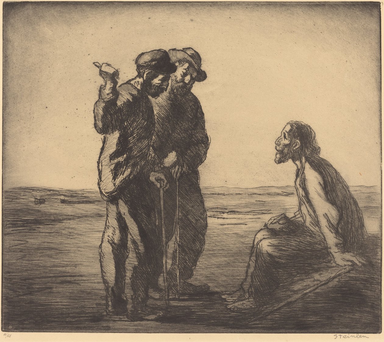 Três Companheiros de Théophile Alexandre Steinlen