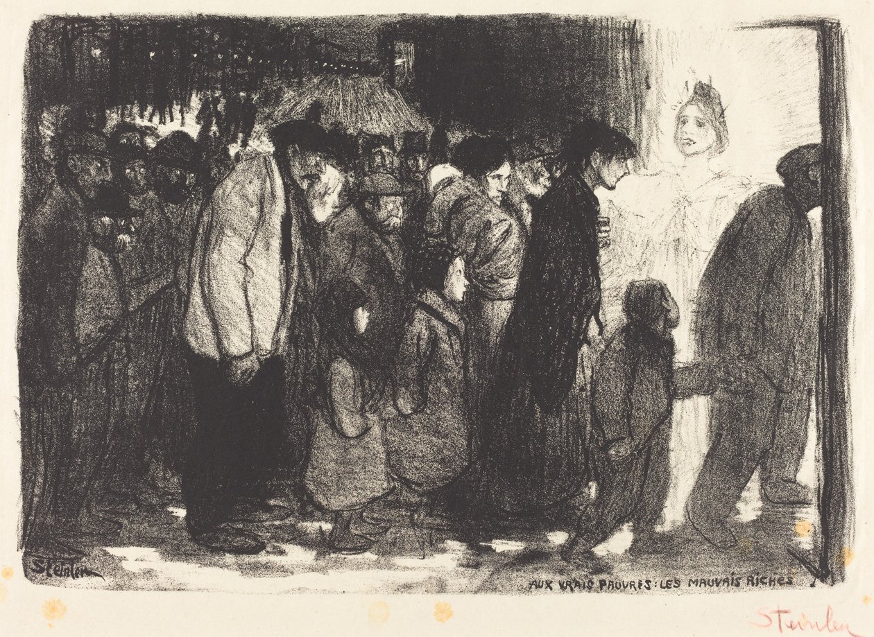 Para os Verdadeiros Pobres: Os Malvados Ricos Para os Verdadeiros Pobres: Os Malvados Ricos, 1894. de Théophile Alexandre Steinlen